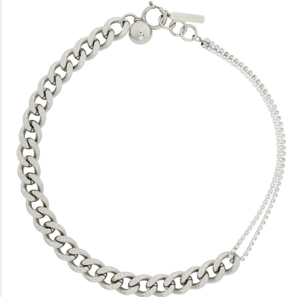 Silver Swarovski crystal choker (new)
